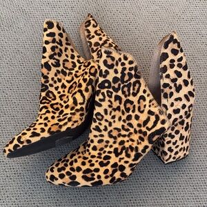 Steve Madden Animal Print Ankle Booties